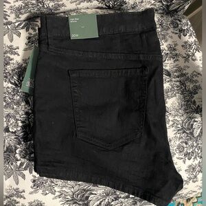 High waisted denim shorts